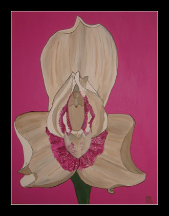 Orchidee in Öl