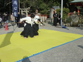 鴻心合気道奉納演武川上神社