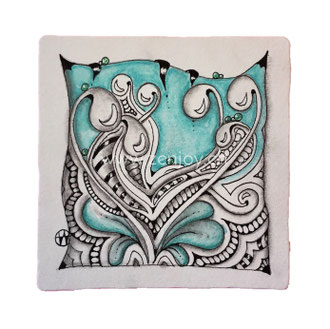 Mooka Tile by Zenjoy Zentangle