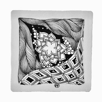 Zentangle Tile by Zenjoy 