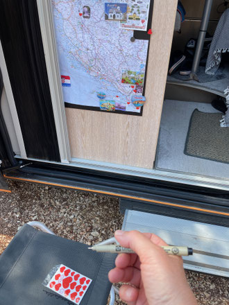 Kroatien erwacht auch auf meiner Landkarte zum Leben