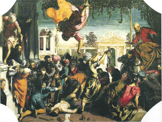 Jacomo Tintoretto,"Sklavenwunder" 1548, Venedig Accademia