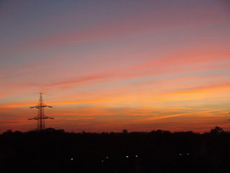 夕暮れの風景・・・しょぼん。