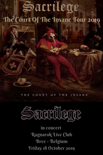 SACRILEGE, concert, ragnarock, Bree, new dates, The Court Of The Insane Tour 2019, Bill Beadle, Neil Turnbull, Paul Mcnamara, jeff Rolland, News, Rockers And Other Animals, heavy rock, UK band, nwobhm