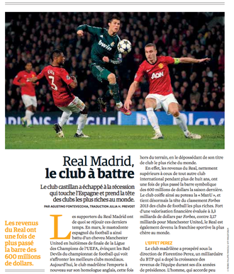 Article business sur le Real Madrid (Forbes Afrique) — Traduction Julia H. Prevost (The Write Thing)