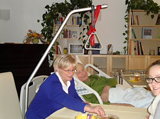 Foto 3: Patient und Angehörige sind entspannt