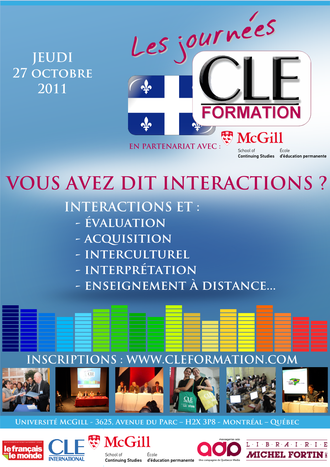 Affiche des Journées CLE Formation à Montréal - 2011