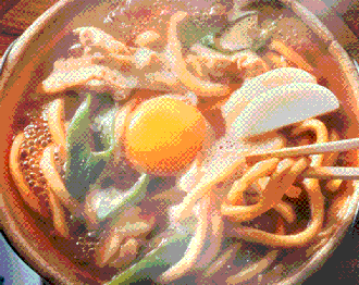 味噌煮込みうどん(by Yamamotoyama)