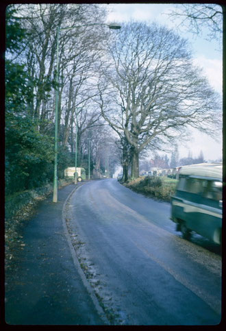 Metchley Lane, photographed by Phyllis Nicklin in 1966, the boundary between Harborne and Edgbaston and formerly between Staffordshire and Warwickshire. See Acknowledgements Keith Berry.