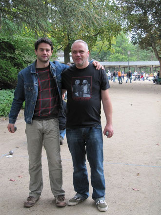 Am 17.09.11 sind die Boule Dogs erstmalig mit Daniel (l.) und Thomas beim Salzsau Cup in Lüneburg vertreten.