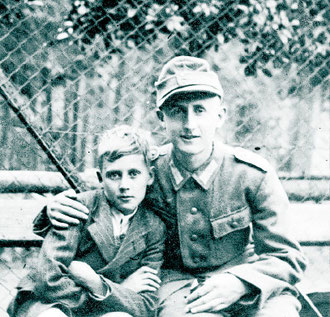 Wolfgang Krebs with his little brother (photo courtesy Wolfgang Krebs)