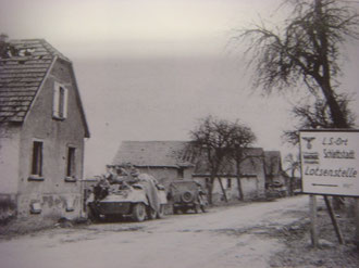 Allied troops outside Selestat