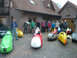 Gruppenbild nach der kleinen Tour um `Kneten.