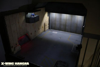 Hangar noch ohne X-WING FIGHTER Modell...