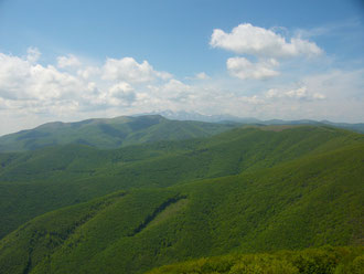 Überquerung von Balkan-Gebirge in Bulgarien
