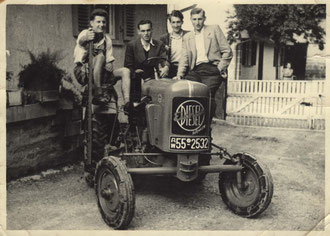 erster Eicher Schlepper in Großvillars 1952