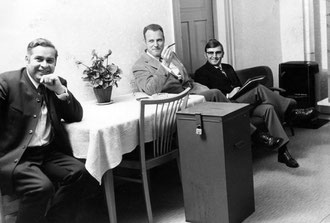 Bürgeranhörung für zwei Personen in der bäuerlichen Wohnstube auf dem Büschlehof am 05.11.1972