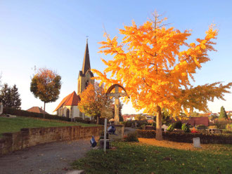 Sickinger Friedhof Ende Oktober 2013.