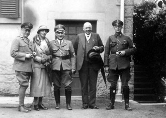 Offizielle Delegation des „Stahlhelm“ bei BM Burger in Derdingen