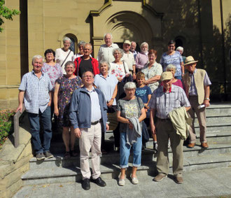 Nach der Kirchenführung in Sulzfeld.