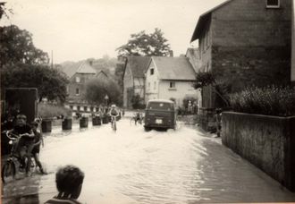 Hochwasser in Sickingen ca.1968