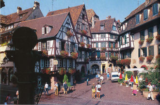 Altes Stadtzentrum von Colmar. Wir werden die drittgrößte Stadt der Region am 11.06.2025 im Rahmen unserer Exkursion erkunden.