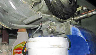 Sangrado del aceite del cárter motor