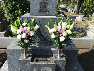 深谷石材店:お墓参り・供花