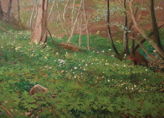 Valentin Ruths, Frühling im Wald bei Aumühle