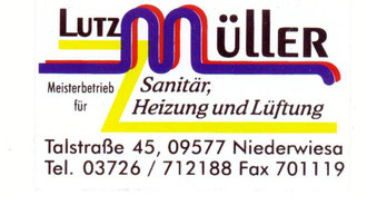 Lutz Müller - Meisterbetrieb für Sanitär, Heizung und Lüftung
