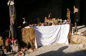Marktstand Mittelaltermarkt Historischer Markt Keramik maori-design