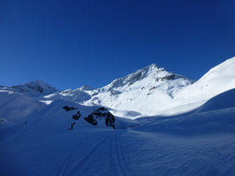 Skitour, Flüela Schwarzhorn, Davos, Flüelapass, Graubünden, Schweiz