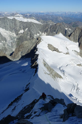 Zinalrothorn, Nordgrat, Mountet, Arête du Blanc, Blanc du Moming d'Hérens, Pointe de Zinal, Dent Blanche