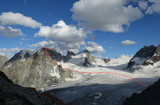 Mont Collon, SE-Sporn, Südostsporn, Eperon sudest, Arolla, Refuge des Bouquetins, Mont Collon, SE-Sporn, Südostsporn, Eperon sudest, Arolla, Refuge des Bouquetins, Abstieg, Normalweg, Westflanke, Cabane des Vignettes