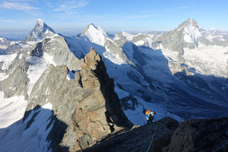 Zinalrothorn, Nordgrat, Mountet, Arête du Blanc, Blanc du Moming d'Hérens, Pointe de Zinal, Dent Blanche