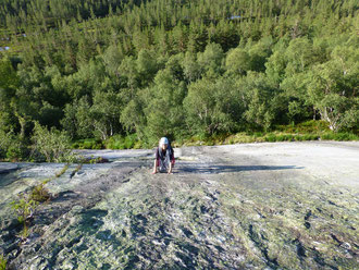 Hægar, Hægefjell, Nissedal, Norwegen, klettern, Mehrseillängen, Trad