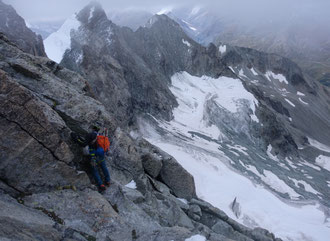 Hochtour, Obergabelhorn, Südwand, Wallis, Arbenbiwak