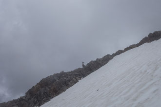 Weissmies, Abstieg Südsüdostgrat, SSE-Grat,Süd-Südostgrat, Almagellerhütte