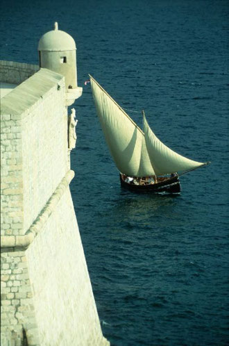 Dubrovnik view over its walls