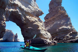 There are more then 30 sea arches around Milos island