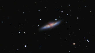 M82 mit gleichem Gerät aufgenommen