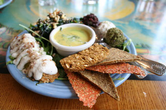 Raw Food Sample Platter at Café Gratitude