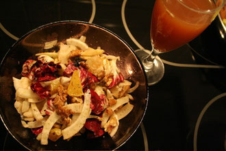 Radicchio Fennel Salad with Lavender infused Water Kefir