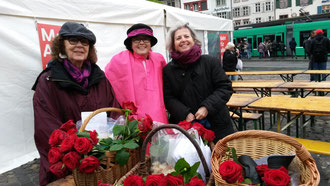 Von links: Valérie Bolliger, Annemarie Heiniger und Kathrin Zahn