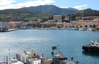 La rade de Port-Vendres vue de la terrasse du grill