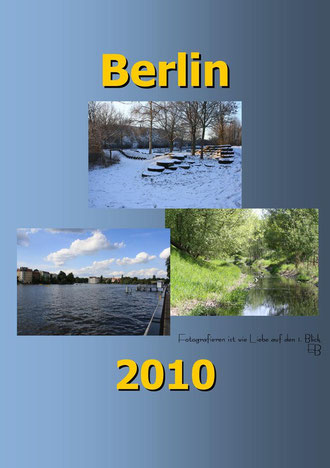Kalender 2010 blau, A3 hoch, stabile Ringbindung, hochwertiger Fotodruck auf starkem Glanzpapier (auch in weis)