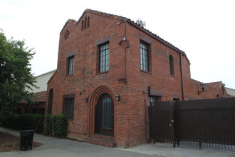 John Wayne worked here: the old Monogram Pictures headquarters on Hoover Street in L.A. is still in existence - but for different use. 