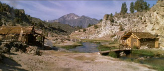 A few steps from the "True Grit" location at Hot Creek, this was also the site of the gold mine in John Wayne's "North to Alaska". 