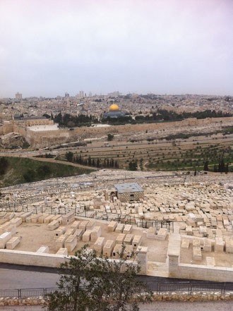 Jerusalem vom Ölberg aus gesehen