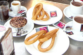 Churros With Thick Hot Chocolate